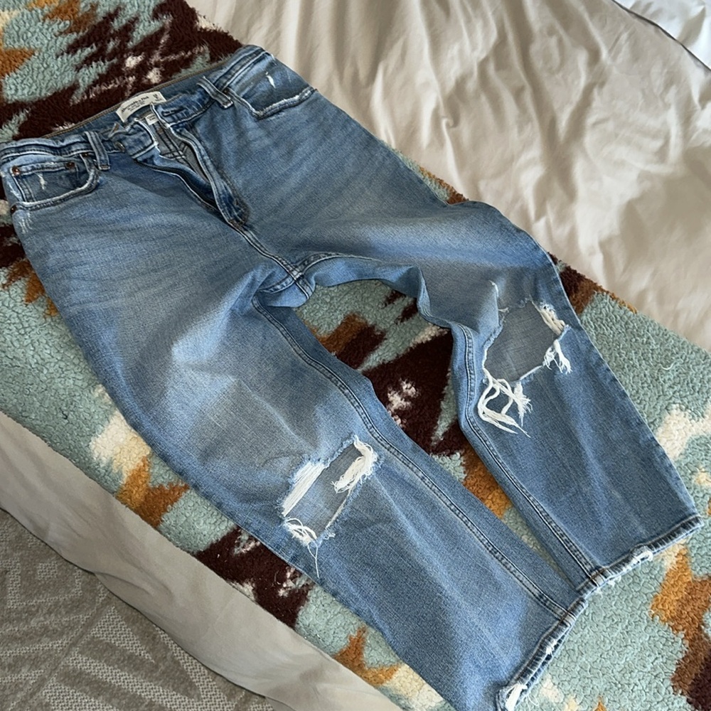 Abercrombie curve love Ankle straight ultra high rise jeans size 29 8 short 8s